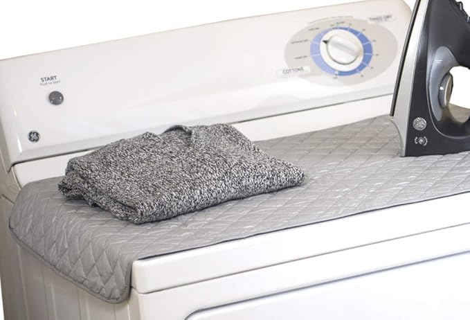 Dritz Clothing Care 82660 Magnetic Ironing Pad, 18.5 x 33-Inch , Gray