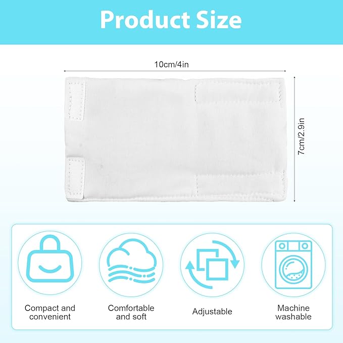 3-Pack Breathable Cotton Bra Hook Covers | Soft Back Strap Pads | Stop Bras Chafing & Hooks Irritation