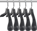 DEDU Suit Hangers for Men 100 Pack, Extra Wide Suit Hanger Non Slip Width 17.7", Thick Plastic Coat Hangers Black with Metal Hook