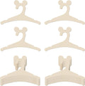 20 Pack Wooden Baby Hangers with Cute Mouse Ears for Newborns & Toddlers, 9 Inch Kids Hangers for Baby Shower, Nursery & Closet Storage