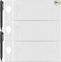 Blulu 200 Pack Closet Rack Dividers Rectangular with Marker Pen White Clothing Hanger Dividers Writable and Reusable for Sorting Clothing Color Size