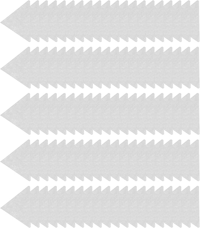 100PCS Clear Plastic Shirt Collar Stays Invisible Triangular Support for Men Women Dress Shirt Collar Maintenance