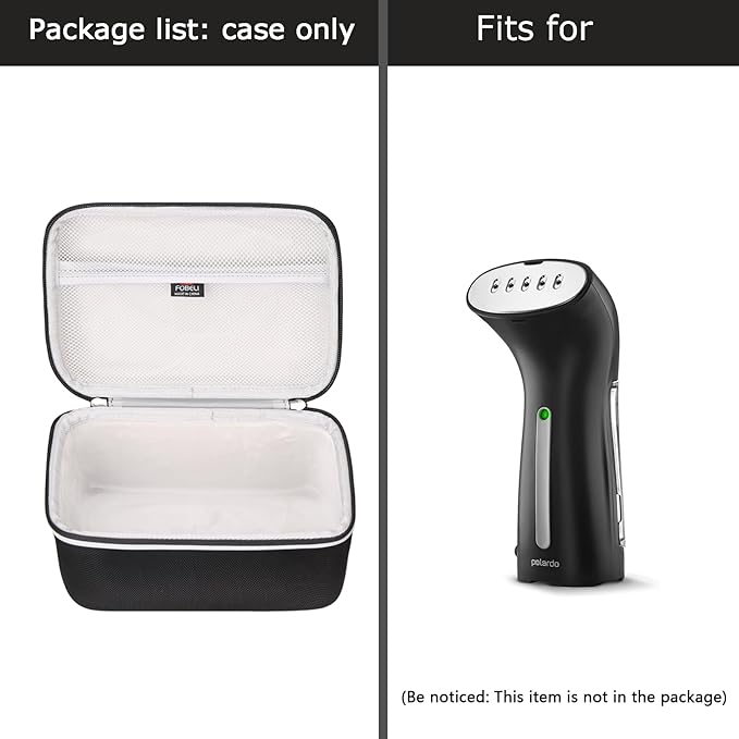 FBLFOBELI Hard Travel Case for Newbealer/for Sunbeam Hot-2-Trot/for Oliso M3Pro M2 Mini Travel Iron/for Polardo Portable Travel Garment Steamer, Also fits for Vicks Sinus Inhaler, Case Only