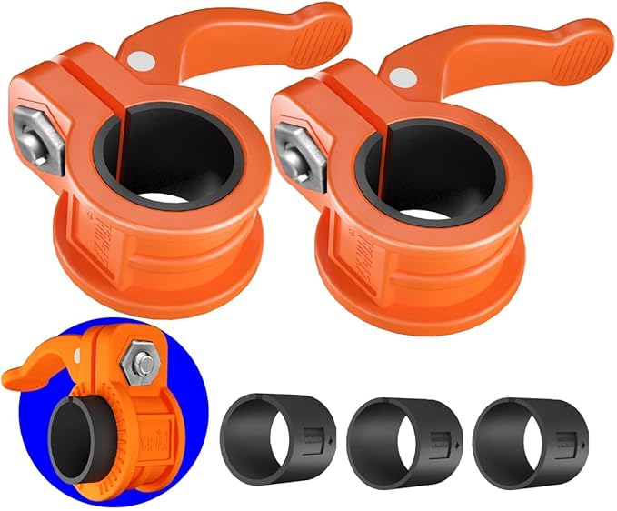 Mini Barbell Clips 1 inch I Multi-Size Adjustable Barbell Collar I 1 inch Barbell ClampsIQuick Release Weight Clips Pair of Locking for Dumbbell Bar