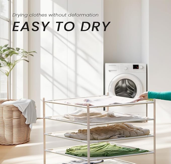 Stackable Sweater Laundry Drying Rack, Herb Drying Rack Mesh Clothes Drying Rack, 8-Layer