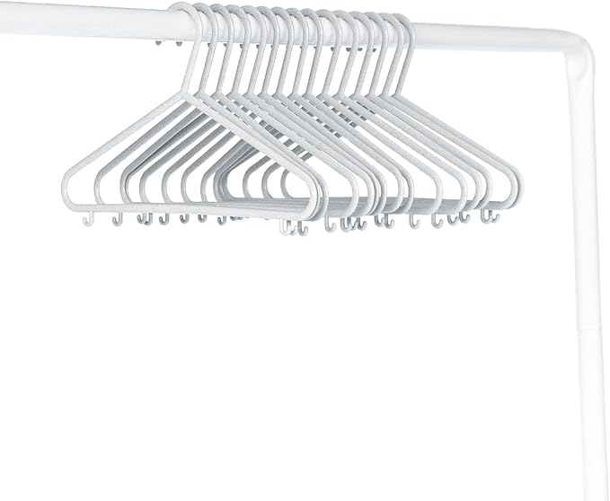 3 Sprouts Wheat Straw Plastic Hangers - 30-Pack Eco-Conscious Toddler Hangers for Child & Baby Clothes, Coats - Kid Closet Hanger Ideal for Small Girls, Boys, Children & Kids - Speckled Gray
