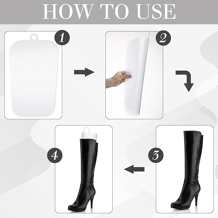 8 Packs Boot Shaper Shape Inserts Multisized 12/14/16 Inches Tall Boot Support for Women Men