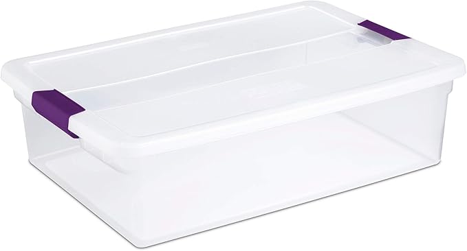 STERILITE 17551706 32-Quart Clear View Latch Box (Pack of 1)