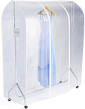 HANGERWORLD 5ft Clothes Garment Rack Cover for Open Closet Clear Showerproof COVER ONLY (60"x24"x65")