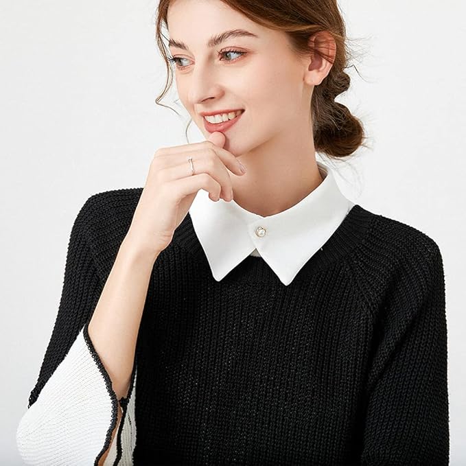 Fake Collar Detachable Dickey Collar Half Shirt Blouse Collar Faux False Collar for Women