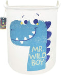 19.7" Dinosaur Laundry Basket,Kids Toys Storage Bin for Bedroom,Waterproof Baby Clothes Hamper with Handles,Collapsible Nursery Hamper,Gift Baskets(Dinosaur)