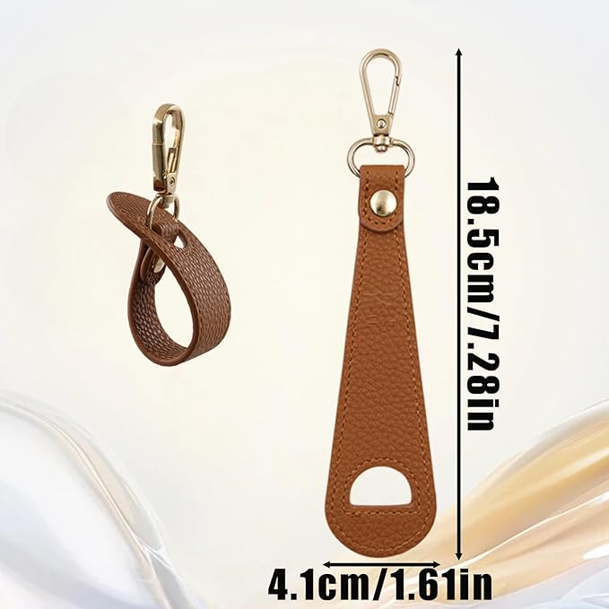 2 Pack Hat clip, Hat clip for travel, Woven travel bags for backpacking luggage, Protect hat from drops (Brown)