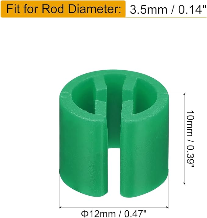 uxcell 150pcs Clothes Hanger Markers Blank Tags, Fit 3.5mm Rod Garment Size Hanger Clips Garment Color Coding Label for Clothing Hangers, Green