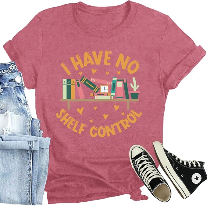 Book Lover Shirt for Women Read Books Be Kind Stay Weird T-Shirt Funny Teacher Shirt