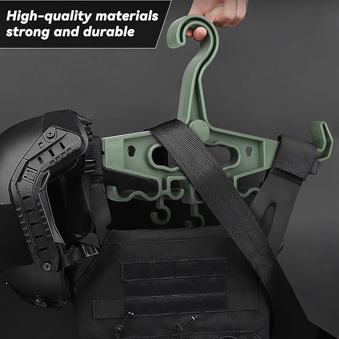 Upgrade Super Heavy Duty Hangers for Tactical Gear, Portable Tactical Gear Police Gear Backpack Organizer for CS Tactical Training Outdoor