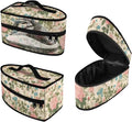 Flower Travel Iron Storage Bag， Waterproof & Dustproof Travel Iron Holder with Handle & Zipper Closure Steam Iron Carrying Case
