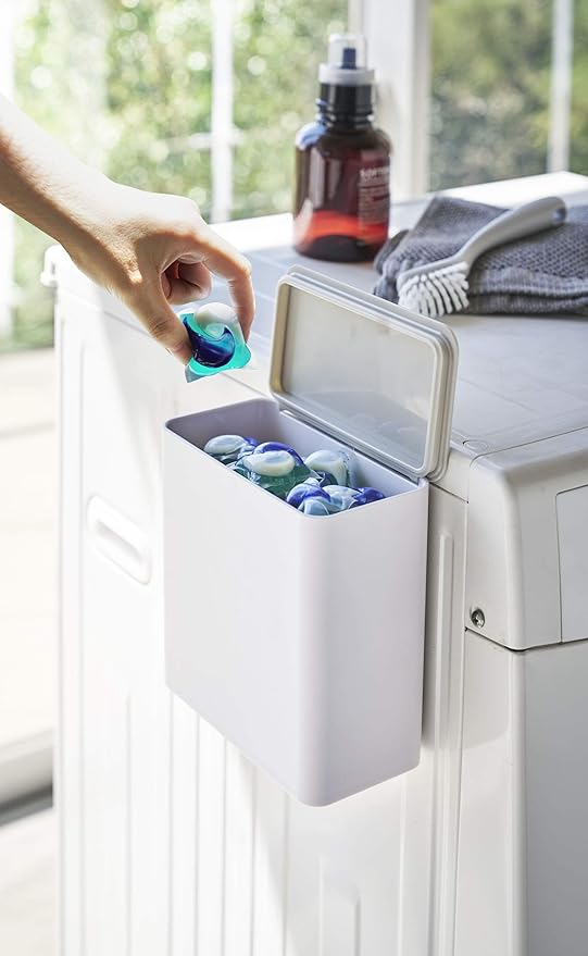 Yamazaki Home Plate Magnetic Detergent Pod Container White