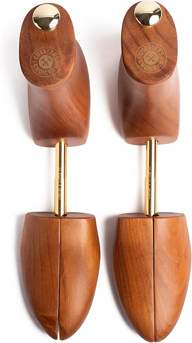 Cobbler's Choice Co. Finest Quality Men’s Boot Tree – Varnished Natural Wood, Timeless Design, Signature Finish, Brown