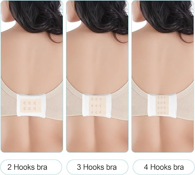 3-Pack Breathable Cotton Bra Hook Covers | Soft Back Strap Pads | Stop Bras Chafing & Hooks Irritation