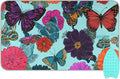 Ironing Mat Pad for Table Portable Travel Iron Blanket Ironing Board Covers Pressing Mat Heat Press Pads 27.6x47.2 Inches Butterfly Flowers Blue30
