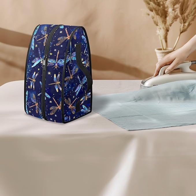 Steam Iron Storage Case Compatible with Most Iron, Lightweight Decorative Iron Portable Storage Bag for Clothing Store, Dragonfly