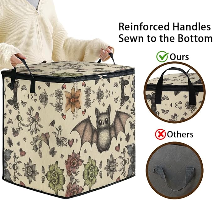 2pcs closet organizers and storage under bed,clothing blanket sweater sheet bedding comforter duvet quilt pillow toy storage bags with lids,dorm room essentials for containers 95L