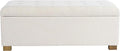 Homepop Home Decor | Upholstered Large Tufted Ottoman Storage Bench | Ottoman with Storage for Living Room & Bedroom | Decorative Home Furniture, Light Gray
