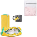 2 Shoe Laundry Bag & 1 Mesh Wash Bag Set – Sneaker Washing Bag for Machine Wash, Delicates Laundry Bags with Zipper for Shoes, Bras, Underwear, Sweaters & Activewear – Durable, Protective, Reusable