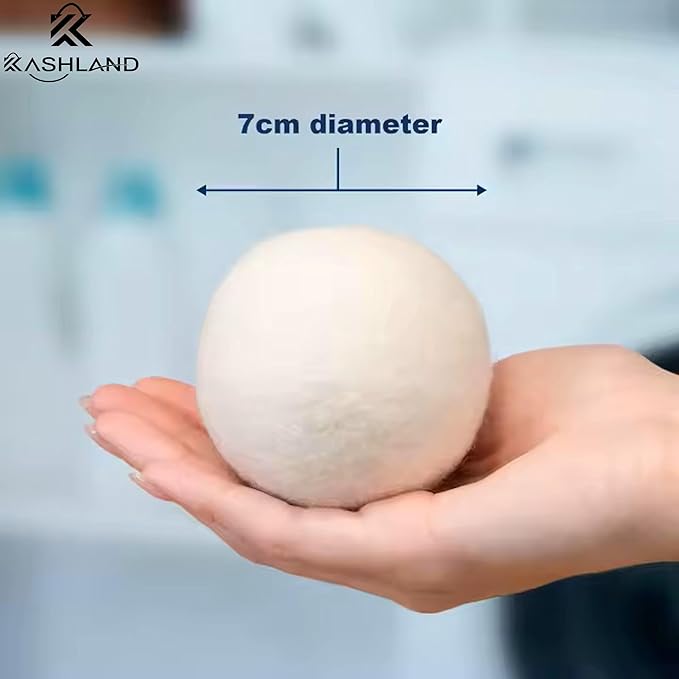 Organic Wool Dryer Balls: Eco-Friendly & Chemical-Free | Our Anti-Entanglement Reusable Balls Eliminate Wrinkle Static | 6-Pack XL Dryer Balls for Laundry is Made with New Zealand Wool (MER-Gry-Dog)
