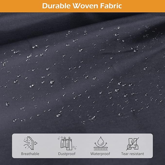MISSLO 54" Garment Bags for Travel for Women Waterproof Dress Bags for Gowns Long Dress Cover for Gowns, Black, 1 Pack