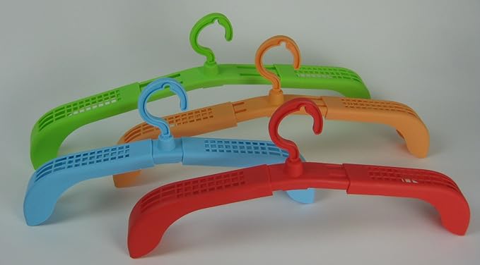 Bandwagon Adjustable Hangers, Expands to 21" W - Set of 4