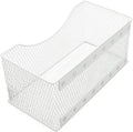 YBM HOME Mesh Magnetic Storage Basket Organizer with Extra Strong Magnets Holds Your Whiteboard and Locker Accessories, Perfect as Marker and Pencil Holder for Office, (1, Large) White