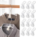 50PCS Hanger Connector Hooks - Space Saving Hangers Clothes, Hanger Hooks College Dorm Room Essentials, Heavy Duty Hangers Connection, Closet Organizers and Storage (White)