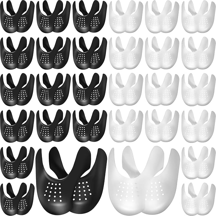 30 Pairs Anti Wrinkle Shoe Protectors Bulk Sneaker Protector for Shoes Toe Box Sneaker Boot Creasers Crease Stoppers