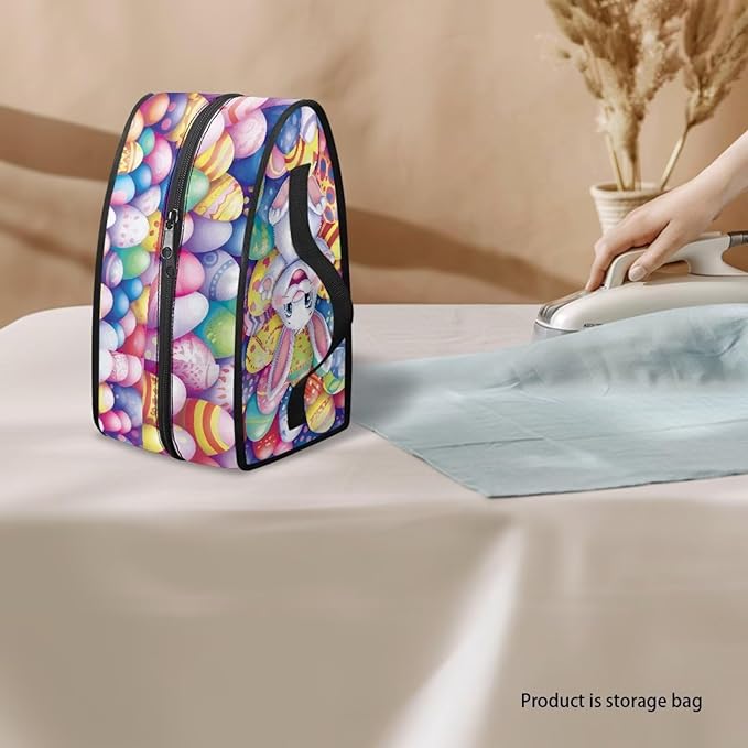 Bunny Iron Storage Bag with Zipper Handle Easter Egg Iron Storage Case Universal for Most Iron