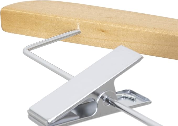 eleorchis Hyacinth Clothing Hangers Wood Hangers with 5 Pieces