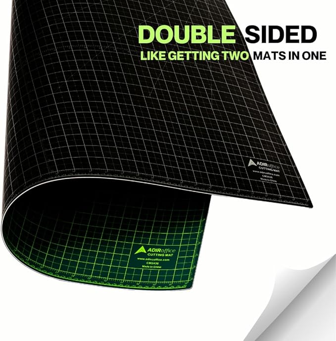 Adir Corp. Professional Self Reversible Healing Cutting Mat, 36 by 48-Inch, Green/Black