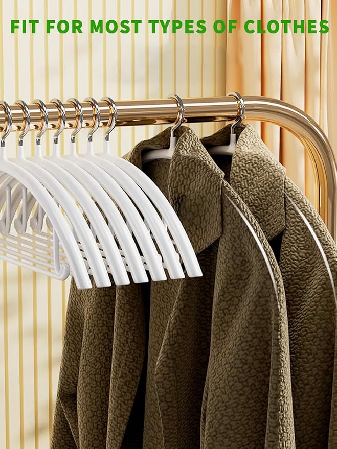 SLMT Sweater Hangers No Shoulder Bump Metal Coat Hangers Non Slip Clothes Hangers for Closet (20 Pack)