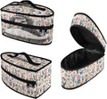 Rchsmod Butterfly Flower Print Steam Iron Case Portable Travel Steamer Storage Case with Handle Lightweight Iron Carrier Bag Iron Accessories, Case Only