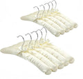 Padded Hangers for Women Clothing Sweater Hangers Satin Hanger No Shoulder Bump for Clothes, Dresses, Weddings, Lingerie (10)