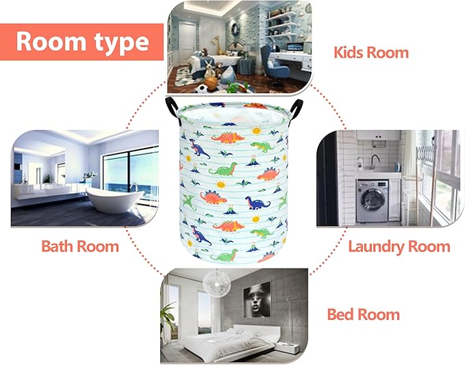 Round Laundry Basket Storage Bins Nursery Hamper Gift Baskets for Home,Office,Home Decor