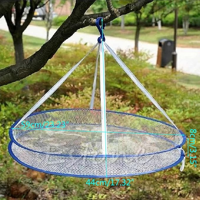 Quality Folding Drying Rack Hanging Clothes Laundry Sweater Basket Dryer Net New