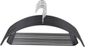 Tosnail 10-Pack Non-Slip Sweater Hangers with Pants Bar, Dimple and Crease Free Hanger for Suit Coat, Shirt, Closet Organizer, Black