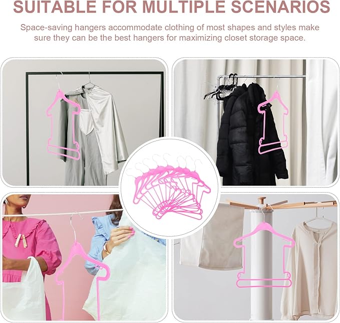 10 Pcs Children's Suit Hanger Kids Hangers Kids Clothes Plastic Hangers Plastic Baby Clothes Toddler Toddler Clothes Baby for Closet Infant