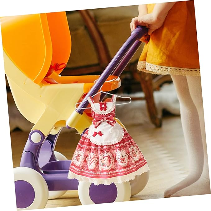 BESPORTBLE 10pcs Metal Mini Doll Clothes Hangers for Baby and PET Apparel Small Non-Slip Hangers for Doll Clothes Storage for Mini House Ornaments