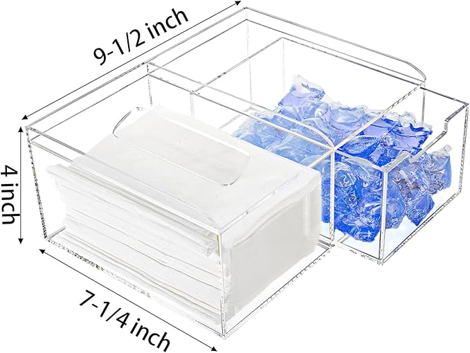 TOPZEA Dryer Sheet Holder, Clear Acrylic Laundry Organizer, 2 in 1 Dryer Sheet & Pods Container Dispenser with Label & Drawer, Storage Box for Laundry Room Organization, Dishwasher Pod, Clothespins
