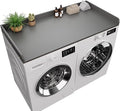 Washer Dryer Countertop, 27.5 x 54 Inch Washer and Dryer Countertop for Laundry Room Organization with Edge Wooden, Grey