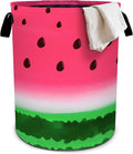 Watermelon Laundry Basket Foldable Oxford Cloth Tote Bag Laundry Hamper Clothes Storage Bucket Organizer For Bathroom/Laundry Storage/Bedroom 19.6x15.7 Inch