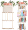 POVETIRE Headband Holder Hair Bows Organizer for Girls, Hair Accessories Display Storage Wall Hanging Decor for Baby Nursery Toddler Girls Room