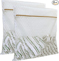 2 Pack Laundry Bag, Durable Big Honeycomb Mesh Laundry Bags Suitable for Delicate Clothes Washing 24 x 24 Inches (2 XX-Large)